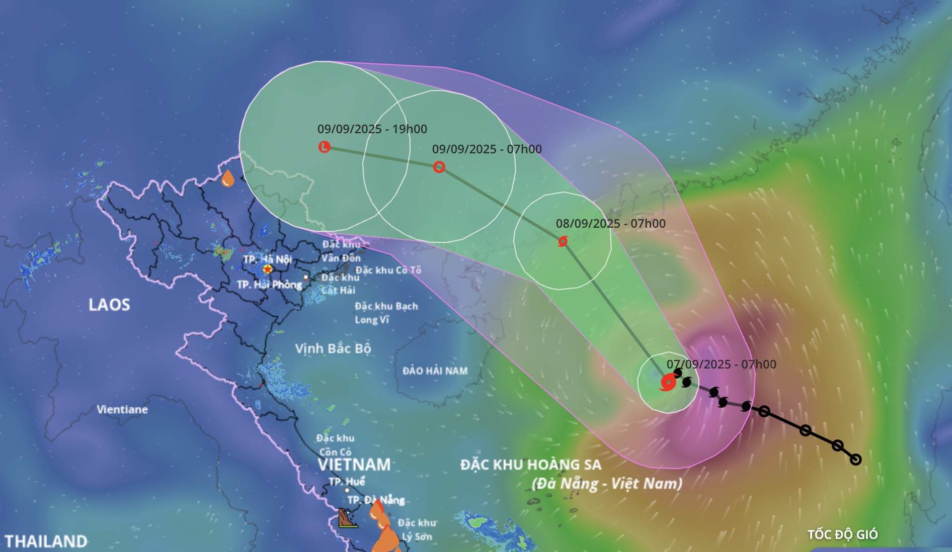 台风Tapah的环流预计在北部地区引发大面积大雨