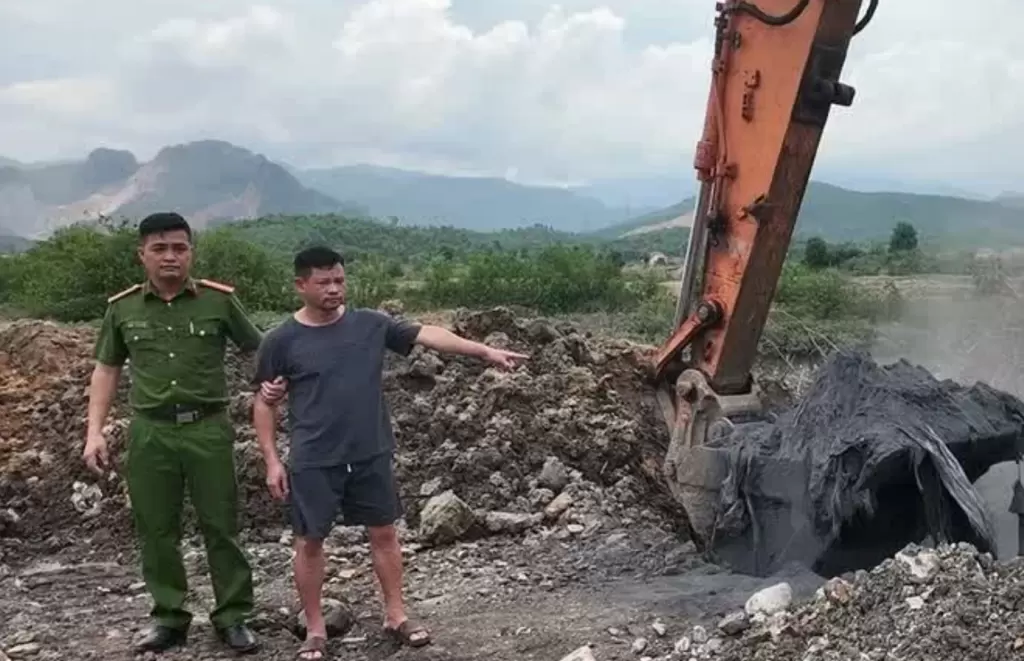 廢料填埋現場