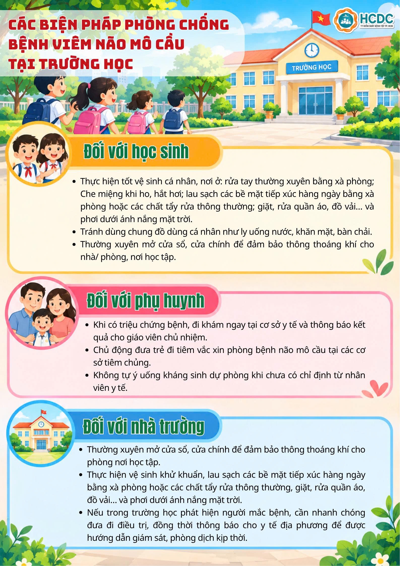 学校内脑膜炎球菌病防控措施