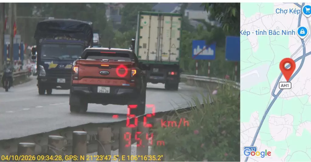 北寧省警方公佈448輛超速抓拍車輛名單