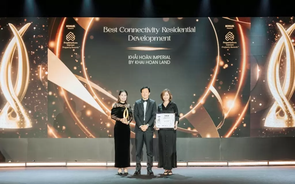 Khải Hoàn Imperial 在 PropertyGuru Vietnam Property Awards 的 Best Connectivity Residential Development 类别中获奖