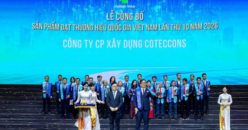 Coteccons连续第二次获评越南国家品牌称号