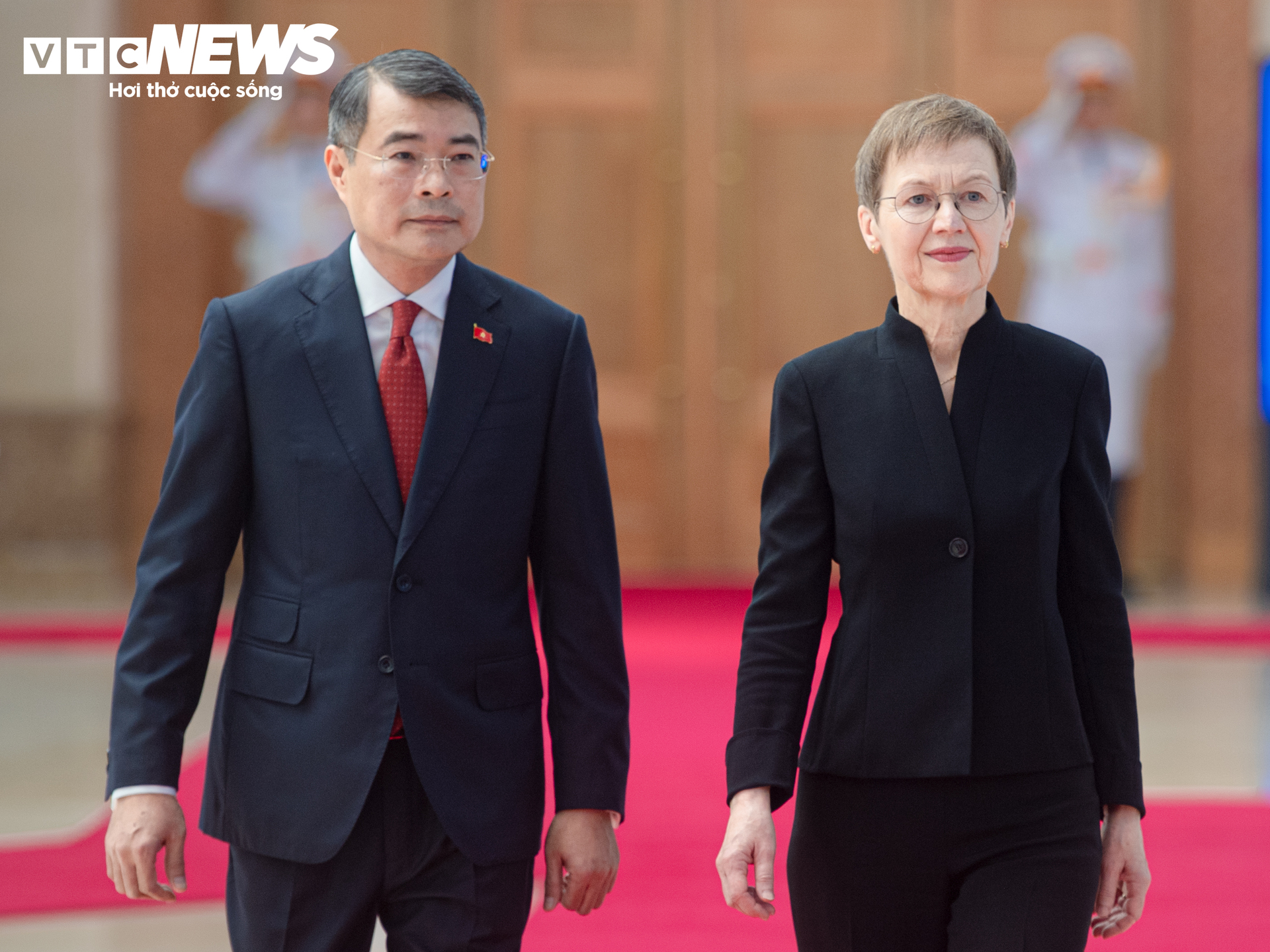 越南總理黎明興主持歡迎列支敦士登首相布麗吉特·哈斯儀式