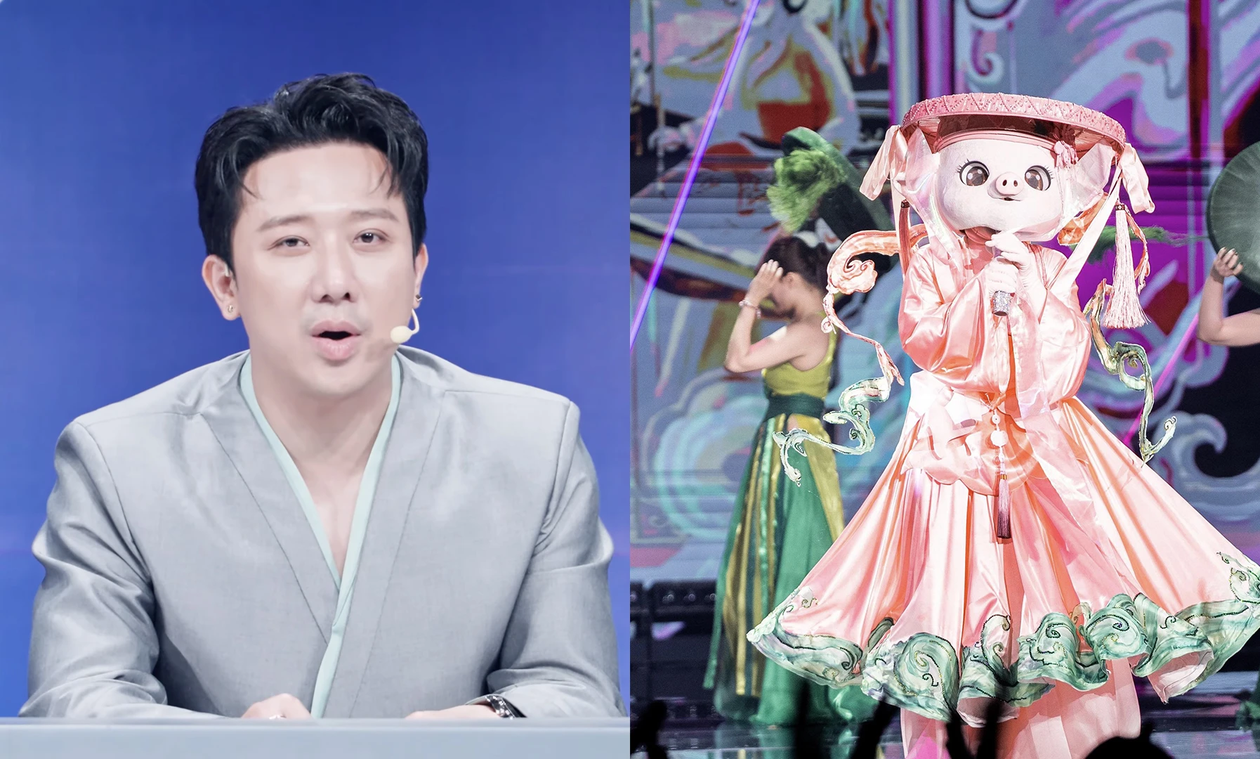 越南《蒙面歌手2026》第三期Heo Má Hồng以摇滚版《琴棋书画》获第二名 · 报道配图