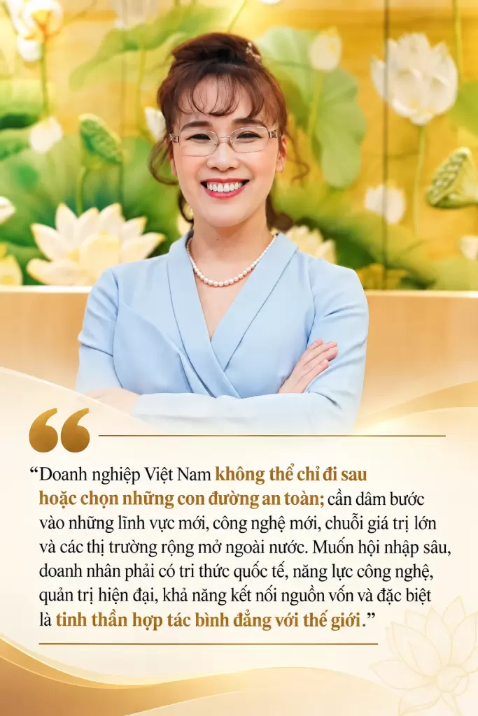 阮氏芳草在越南企业家日谈企业家精神与责任 · 报道配图