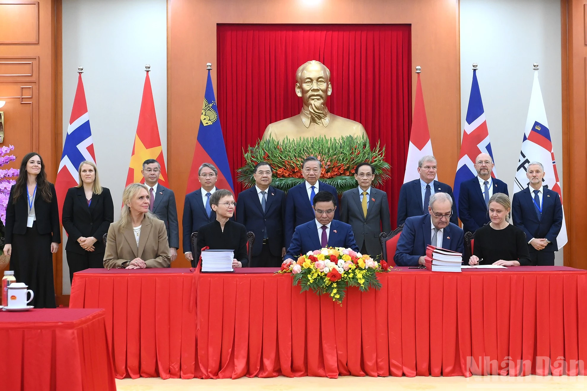 越南-EFTA自贸协定签署仪式