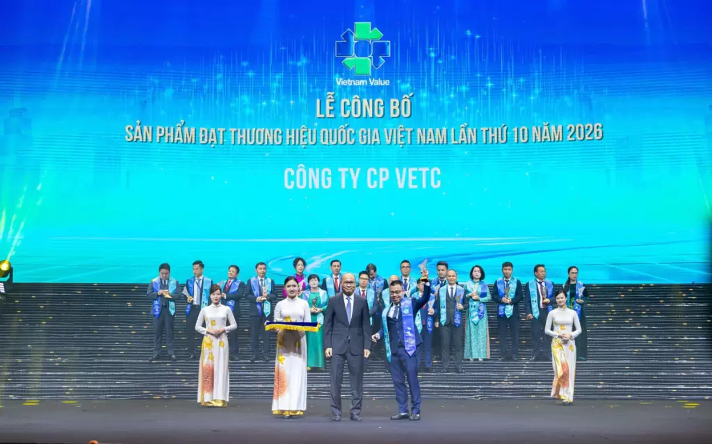 VETC无感收费服务获2026年越南国家品牌称号