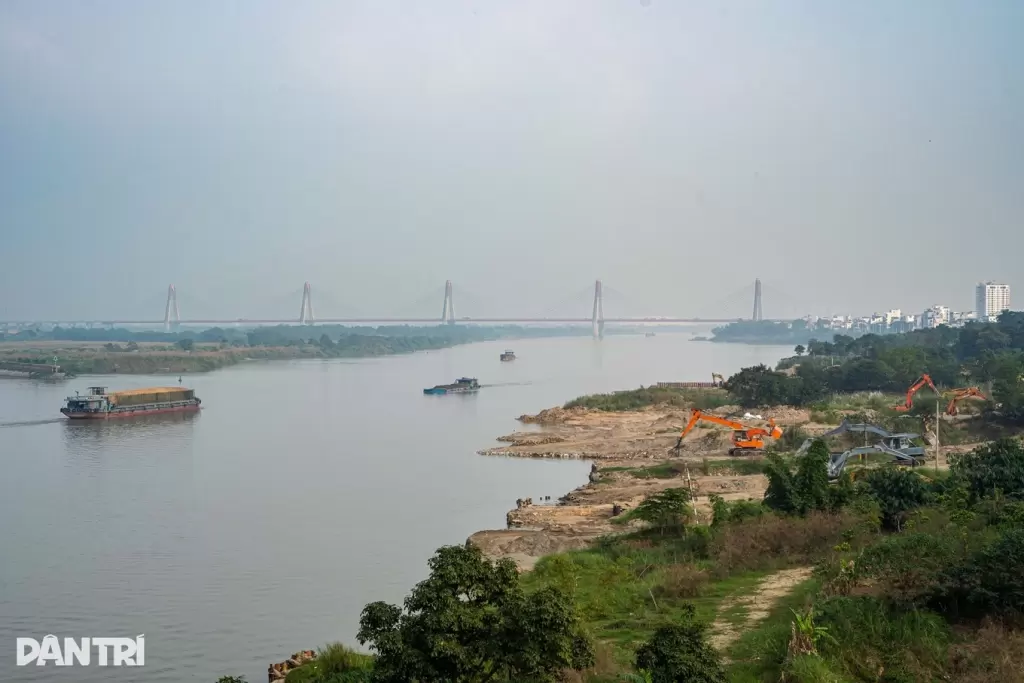 河内红河河滩区域