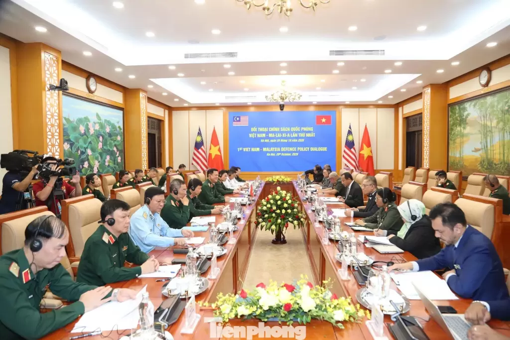 越马国防政策对话现场