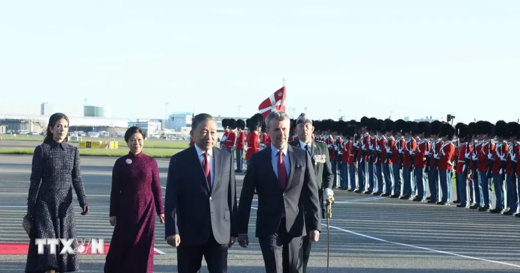 蘇林抵達哥本哈根，開始對丹麥國事訪問