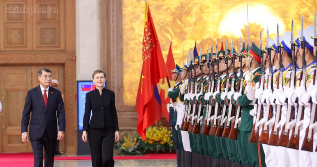 列支敦士登首相首次访越 黎明兴主持正式欢迎仪式