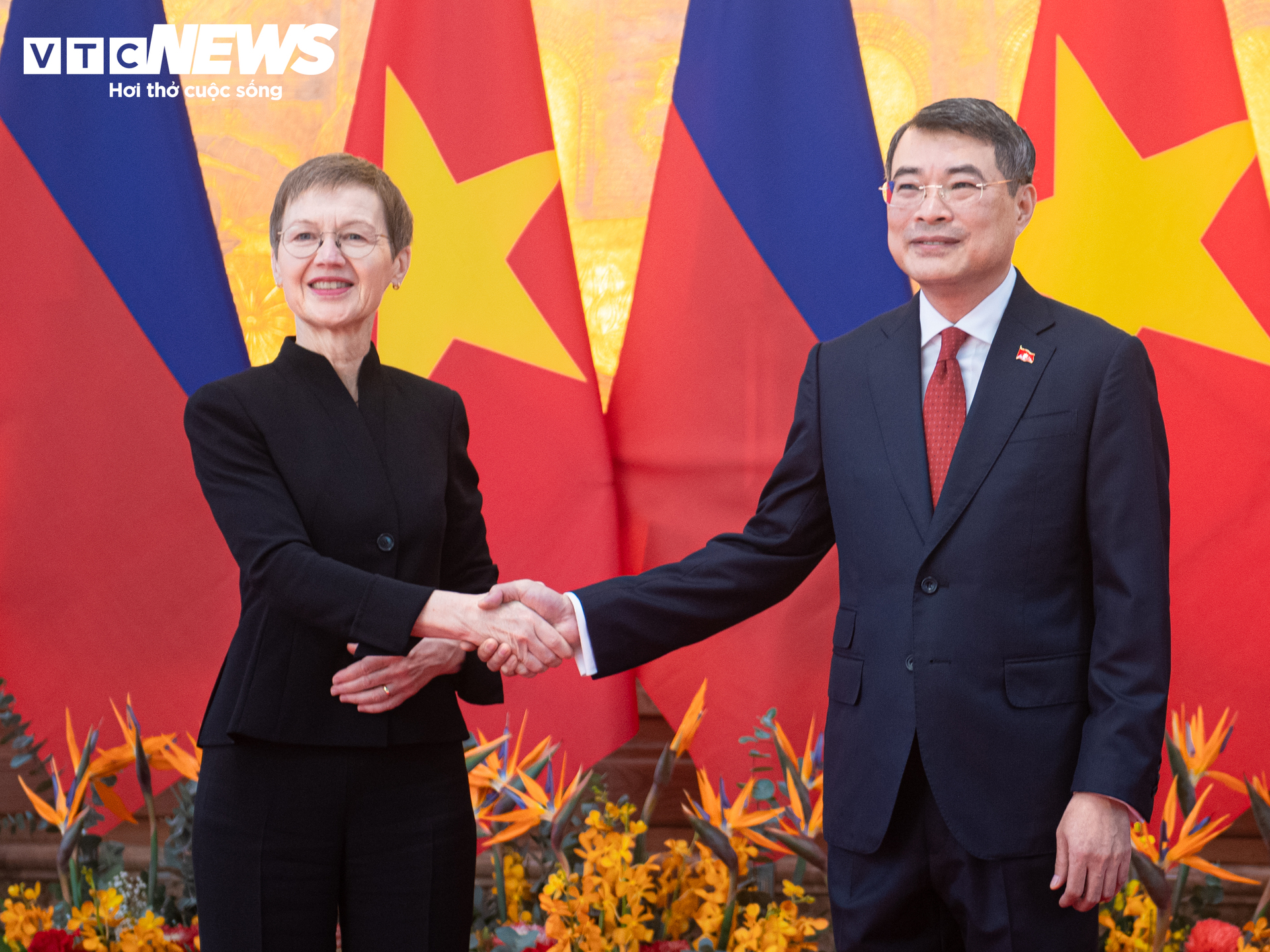越南總理黎明興主持歡迎列支敦士登首相布麗吉特·哈斯儀式