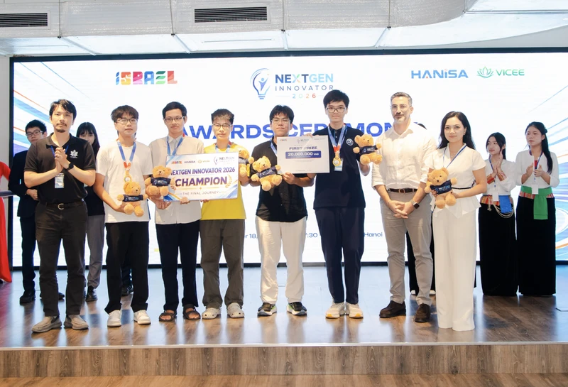 NextGen Innovator 2026決賽在河內舉行,河內阿姆斯特丹隊奪冠 · 報道配圖