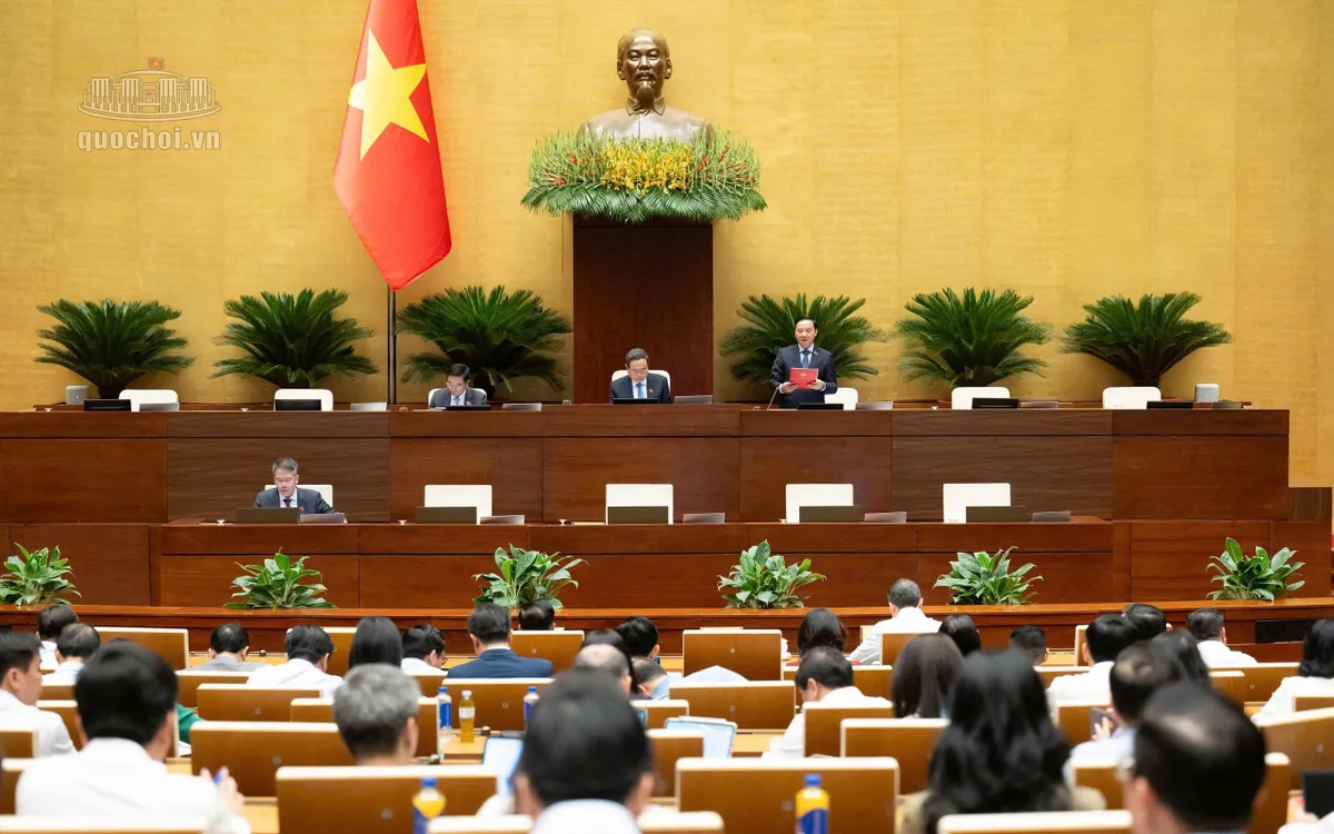 國會副主席阮克定主持會議。