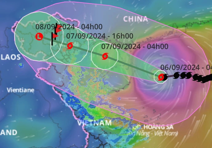 越南更新气候情景:超强台风频率将随升温上升 · 报道配图