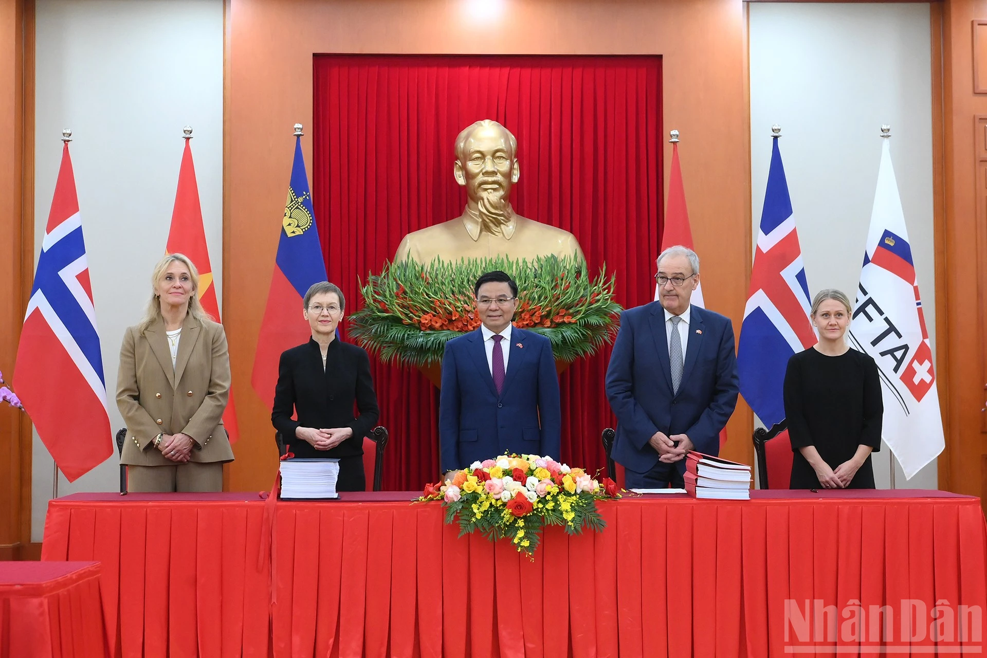 越南-EFTA自贸协定签署现场