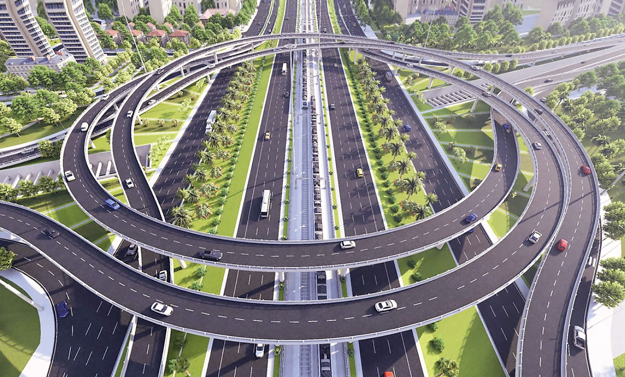 三环半路—升龙大道立交施工图1