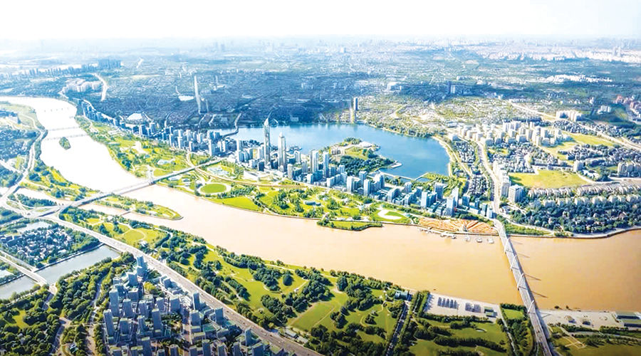 河內就紅河景觀大道規劃分區調整公開徵求意見 · 報道配圖
