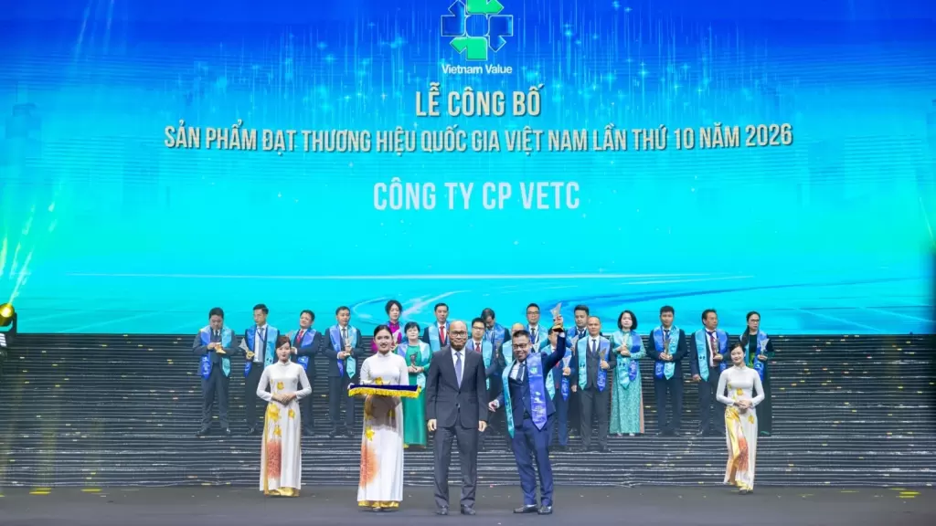 VETC不停車收費服務獲2026年越南國家品牌稱號 · 報道配圖
