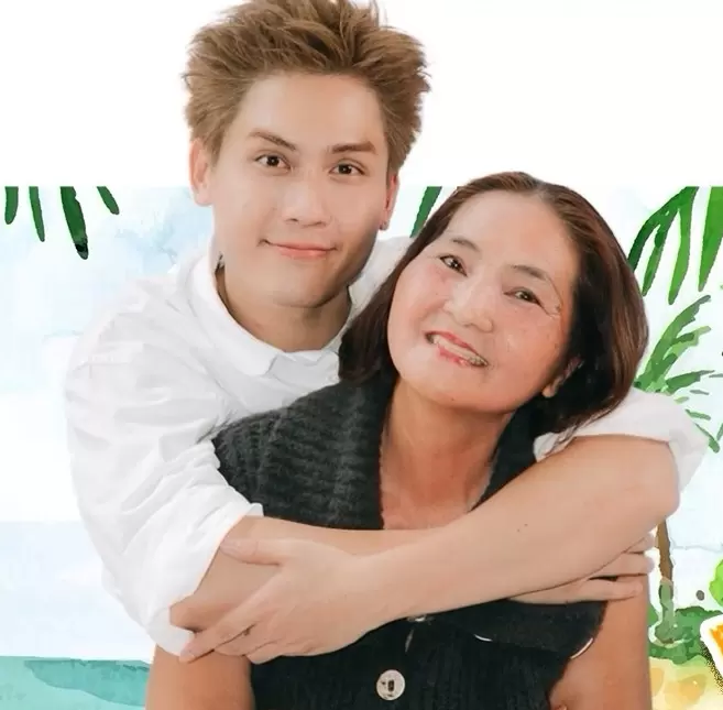武田嘉辉与母亲