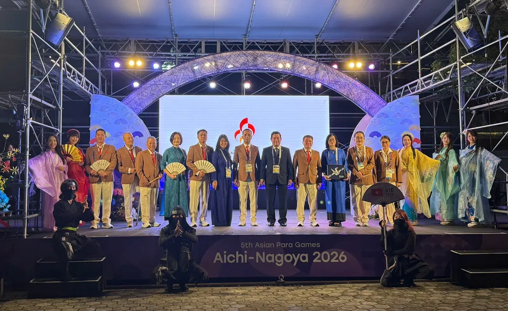越南残疾人体育代表团参加第五届亚洲残运会。