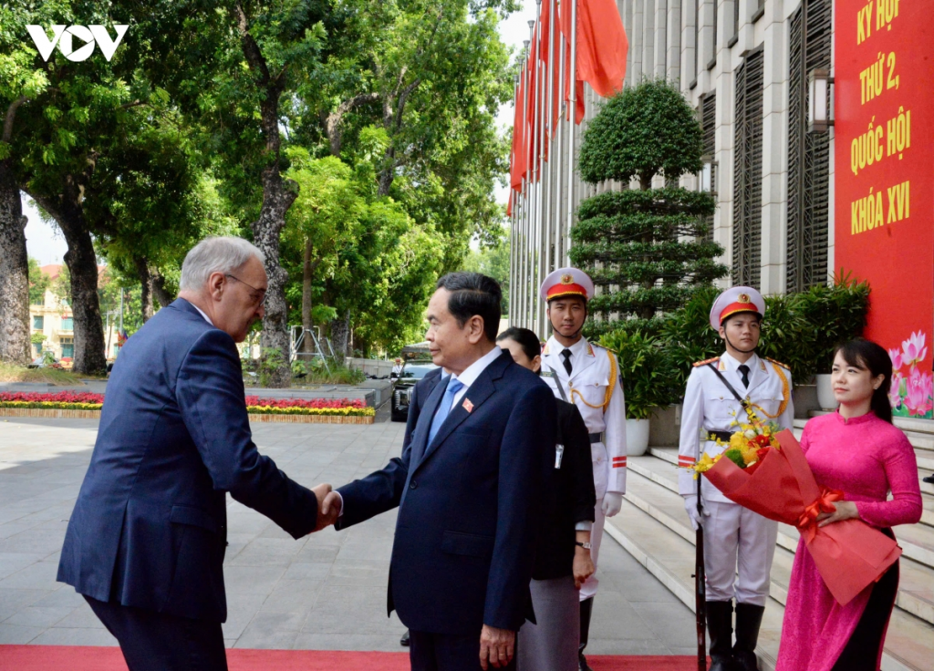 瑞士总统帕尔梅林访越，越南国会主席会见谈经贸合作 · 报道配图