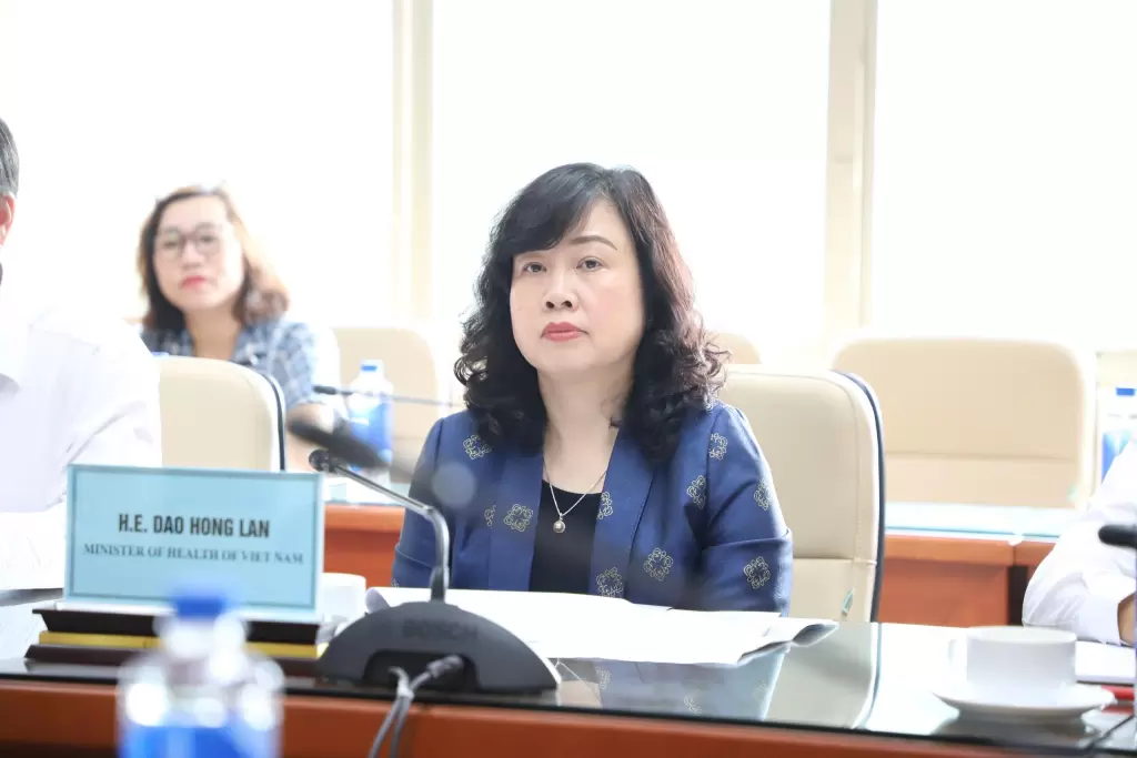 陶红兰部长会见并与FedEx集团高级代表团举行工作会议。