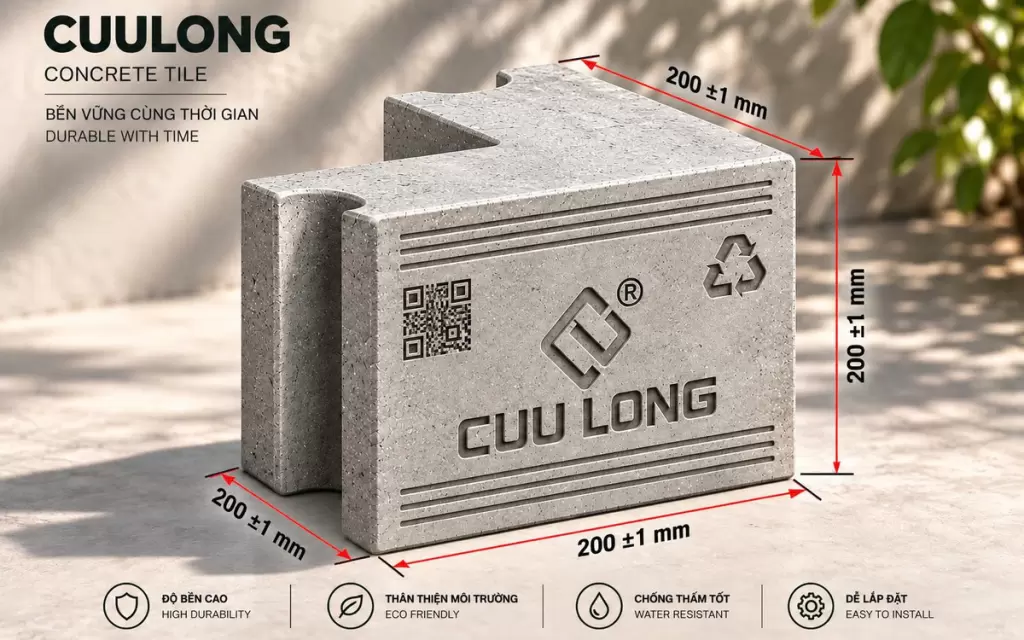 越南Cửu Long Eco推出绿色混凝土砖 称历经14年研发