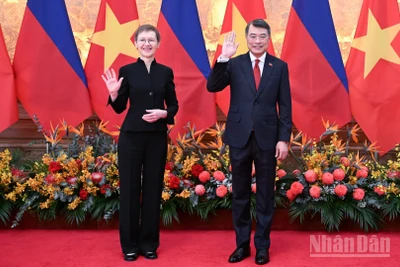 黎明兴总理与列支敦士登公国首相布丽吉特·哈斯。