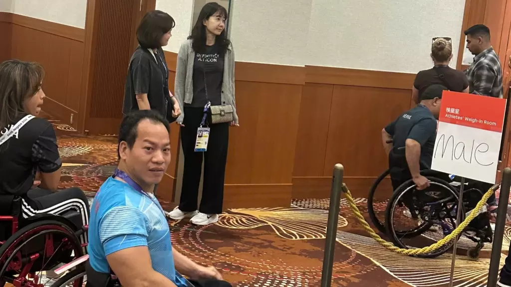 黎文功赛前称重