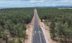 广义省近1000亿越南盾沿海公路加速完工