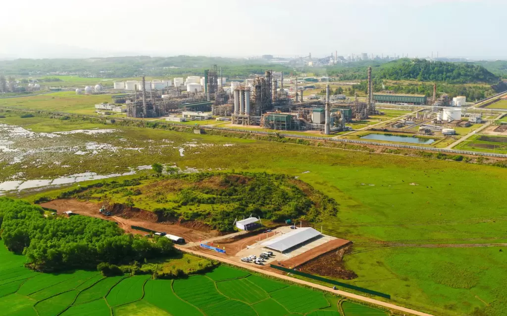 越南榕桔炼油厂扩建项目场地平整完成逾85%