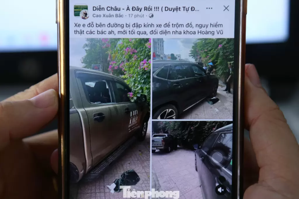 两辆汽车车窗被砸碎