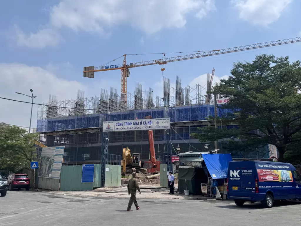 正在建设的社会住房区