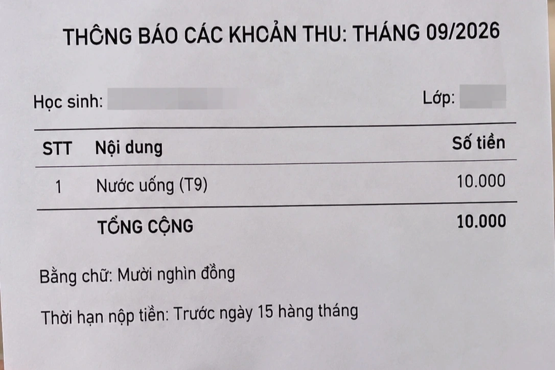 胡志明市多校收费按需选择 家长晒每月仅缴一万越盾账单 · 报道配图