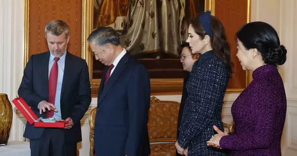 苏林获丹麦授予大象勋章，适逢越丹建交55周年 · 报道配图