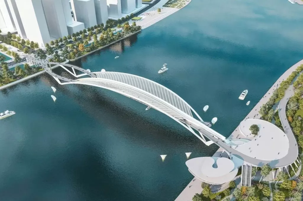 碰撞情景与3400吨椰叶形桥跨拖航至胡志明市中心的幕后 - 6