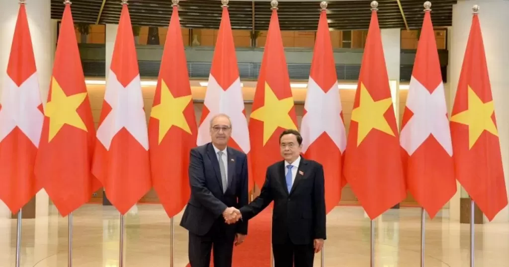 瑞士总统帕尔梅林访越，越南国会推动批准越南—EFTA自贸协定