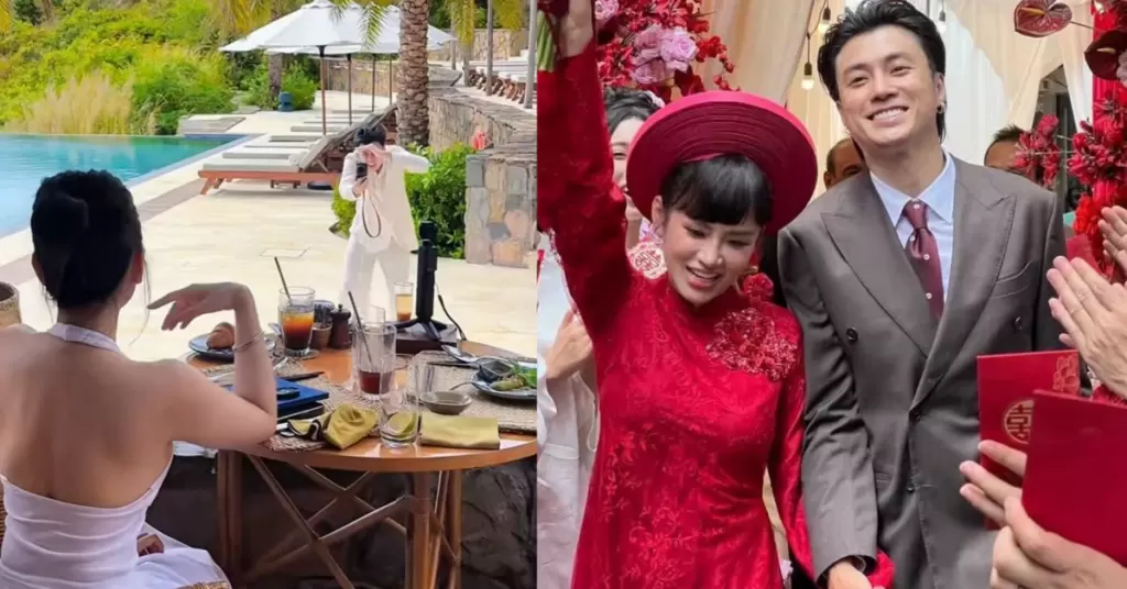 越南演員王英舉行訂婚儀式,未婚妻阮玉梅身份曝光