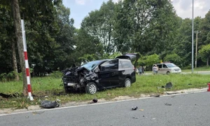 胡志明市一卡车司机撞死骑车女子后驶离现场被暂扣 · 报道配图