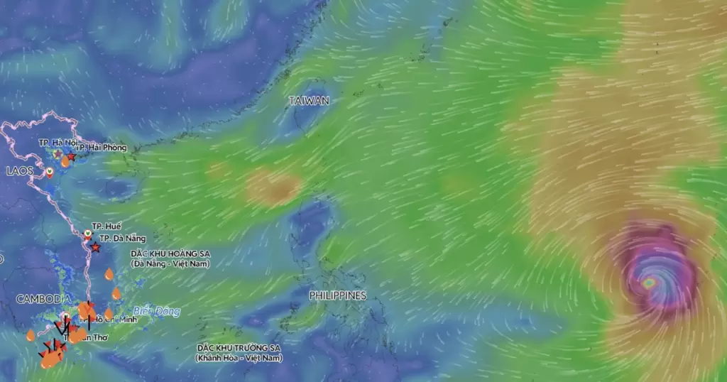 越南氣象機構:超強颱風Champi進入南海概率僅10%至20%