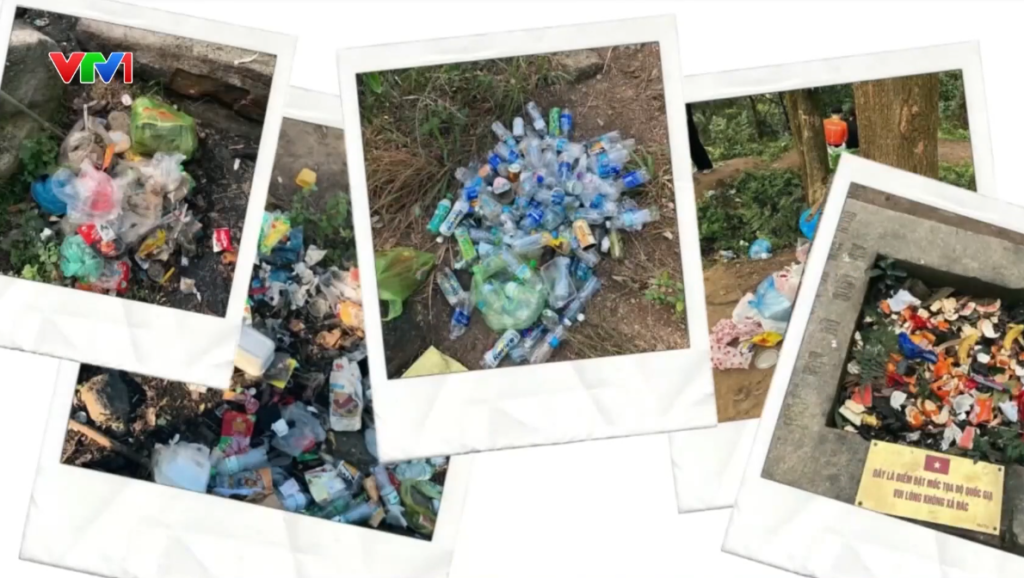 越南鹹龍山徒步線垃圾增多 登山團體每週自發清運 · 報道配圖