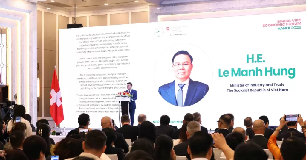 越南與瑞士在自貿協定簽署後推動企業對接合作