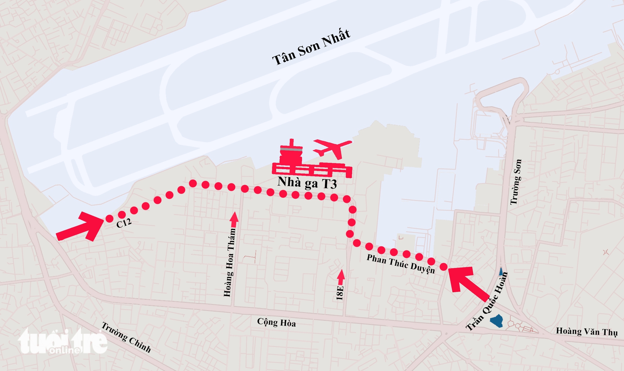 准备开通共和-C12路口，进入T3航站楼的车辆将减少绕行