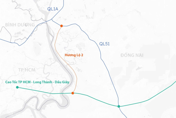 同奈省修建連接51號國道與胡志明市-隆城高速公路的道路