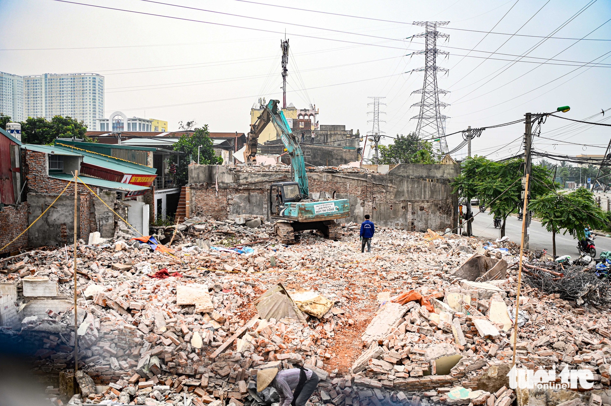 河內居民匆忙搬遷,移交連接三條環線道路擴建項目的土地