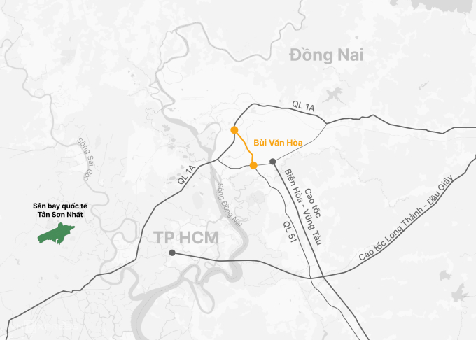 同奈省擴建邊和-頭頓高速公路連接軸線
