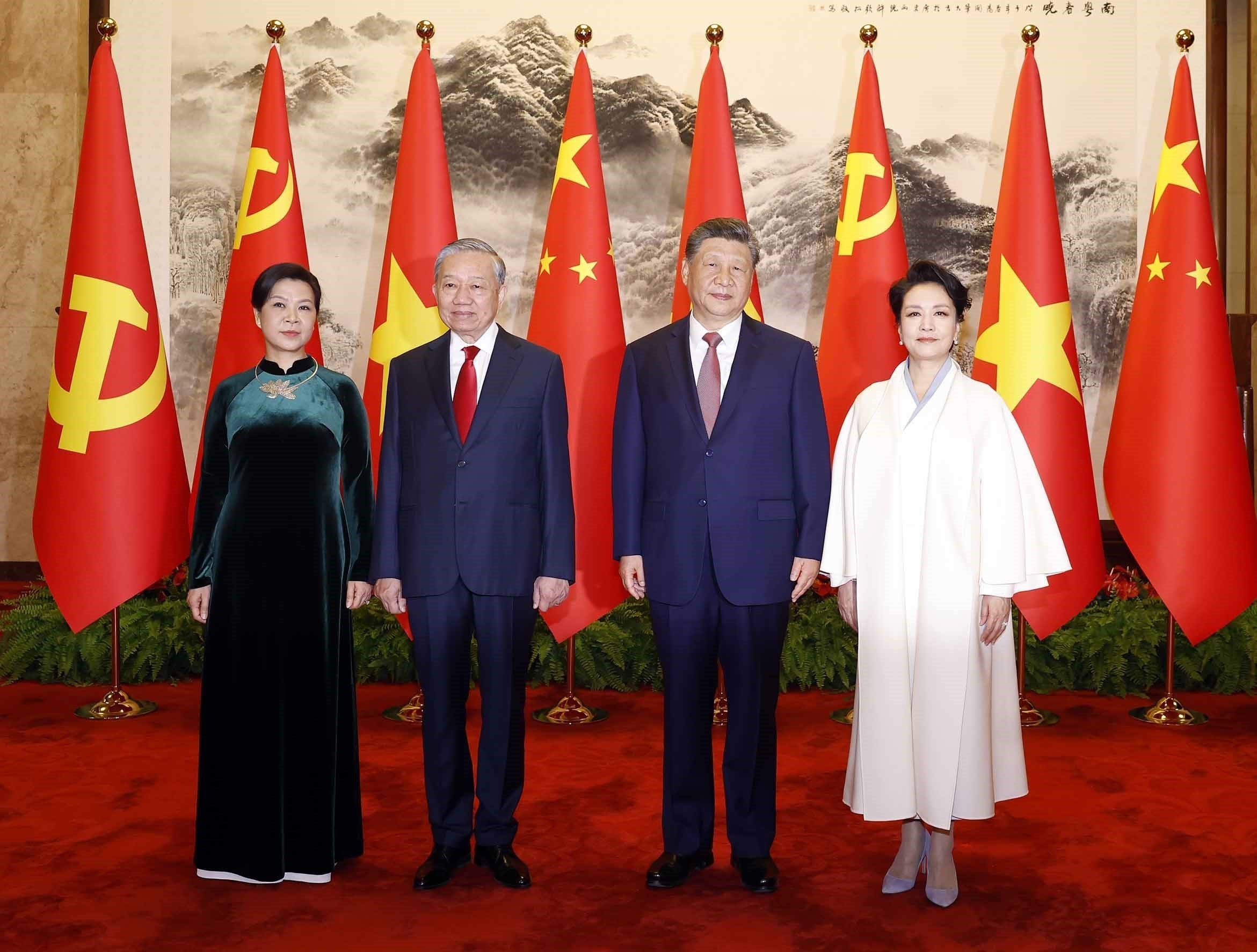 隆重歡迎越南國家主席蘇林訪問中國的儀式