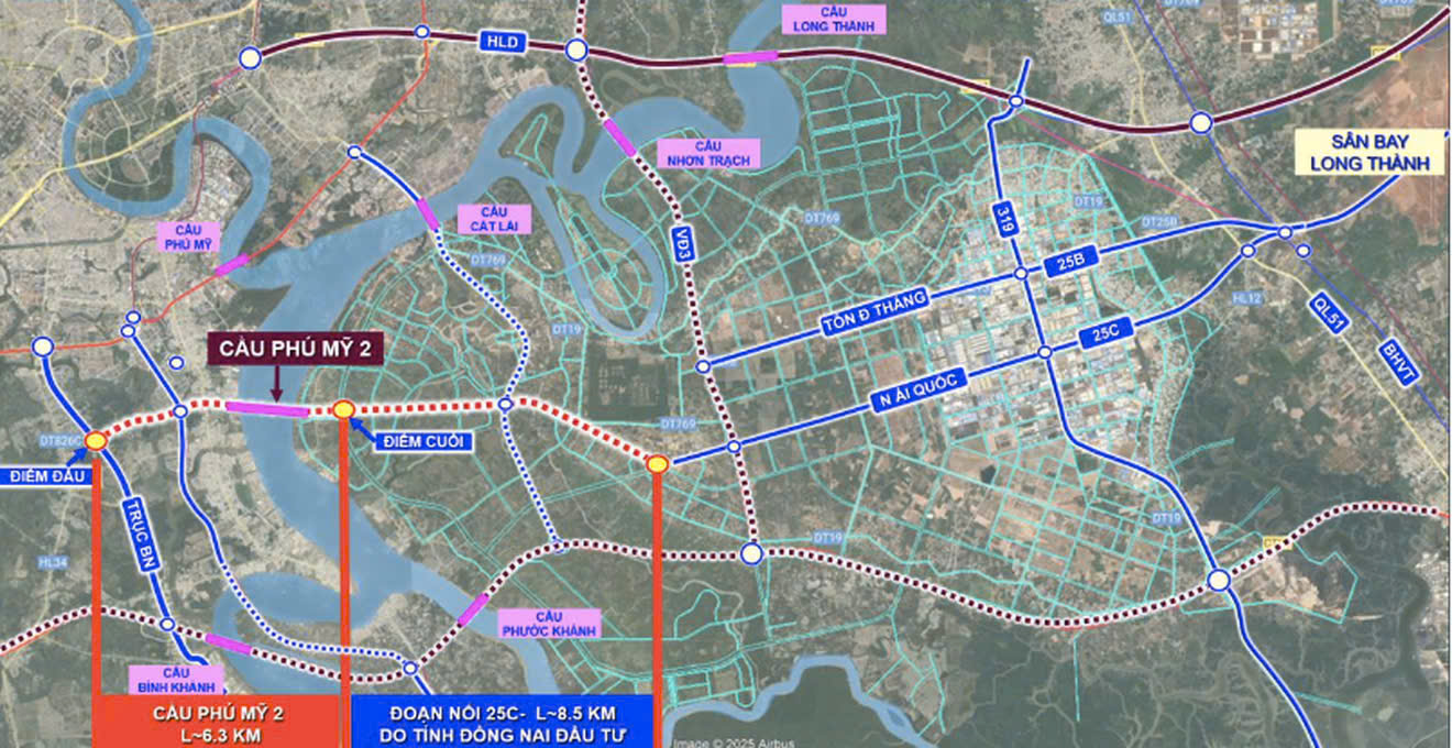 富美二橋:幫助胡志明市-同奈省居民便利出行和貨物運輸