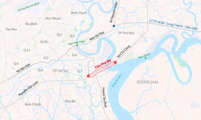 胡志明市重新组织富美桥交通